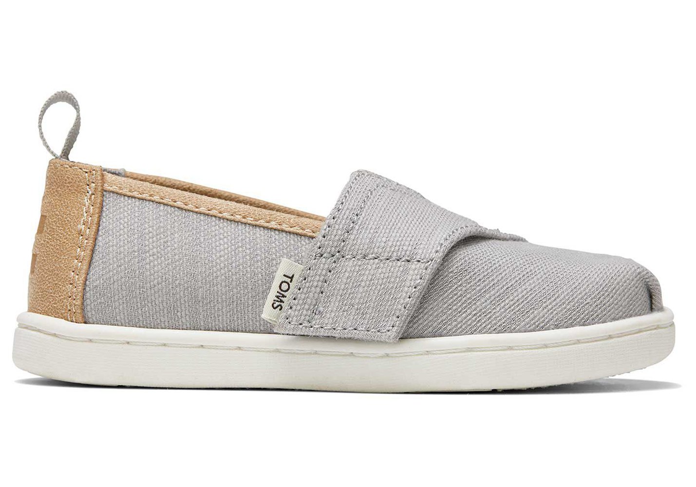 Toms Alpargata Tiny Woven Espadrille Grey - Kids - 06849-PUXW